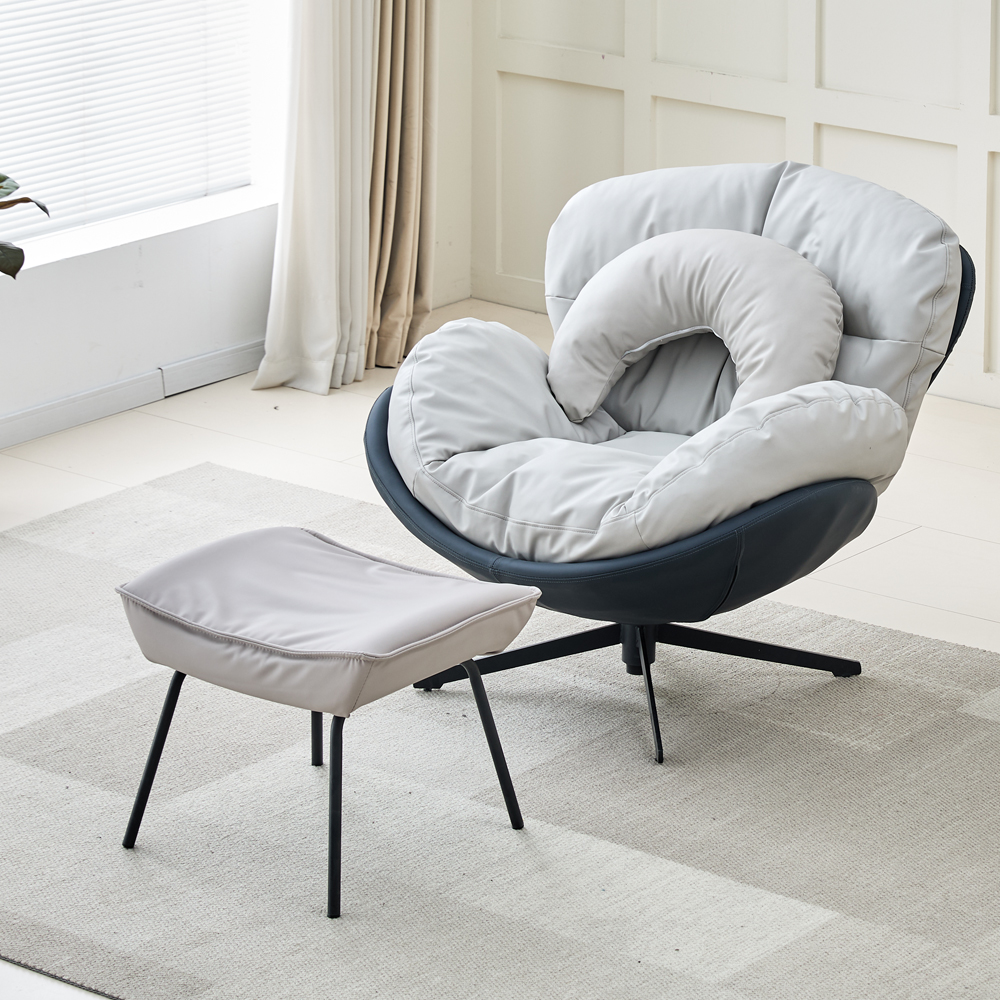 RM디자인 RM-SF 블루 푹신한 수유 서재 안락 라운지 1인용 의자 소파