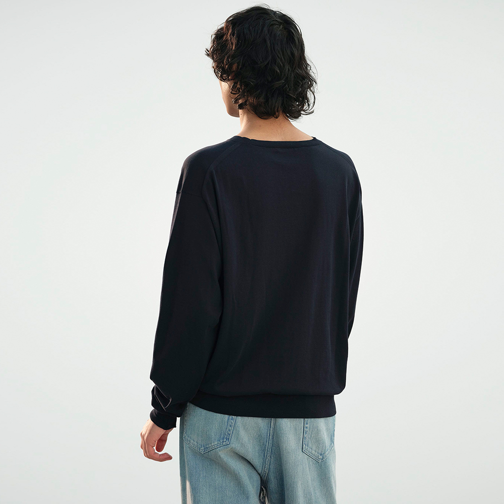 오라리 맨즈 니트 SUPER HIGH GAUGE COTTON KNIT P/O 25SS 남자 캐주얼 - 상세 이미지 5