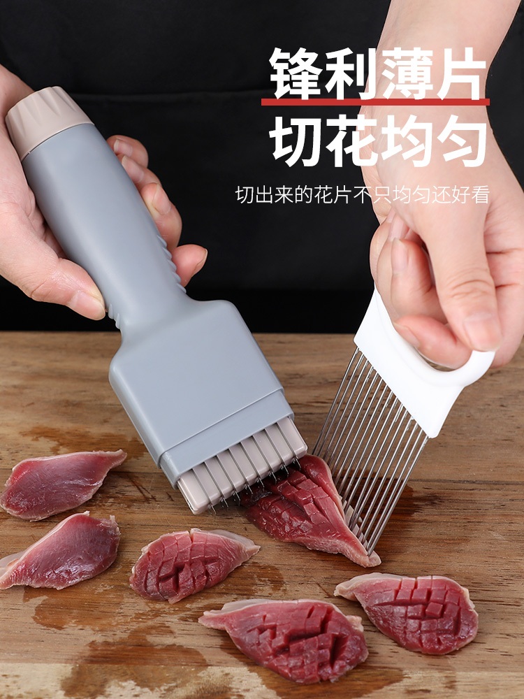 오징어 칼집기계 돼지껍데기 수산물 다용도 업소용 주방 칼집 도구 고기 횟집 벌집 - 상세 이미지 3