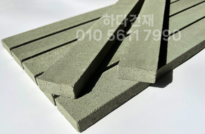 국산 모노타일 롱와이드 올리브그린 500x50x20T 1박스14장 / 하다건재 국내생산 롱브릭타일