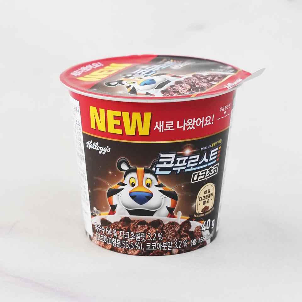 메가마트 농심 켈로그 다크초코 컵시리얼 40g - 상품 이미지