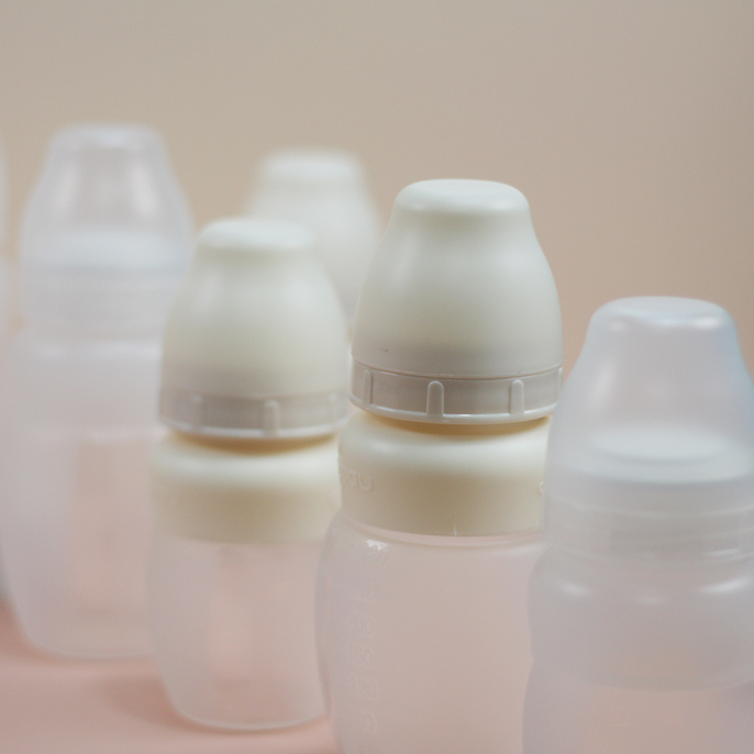 앙뽀Q 트윈팩(2P) 노꼭지160ml 280ml 배앓이방지 실리콘 신생아젖병 국내생산 이미지 8