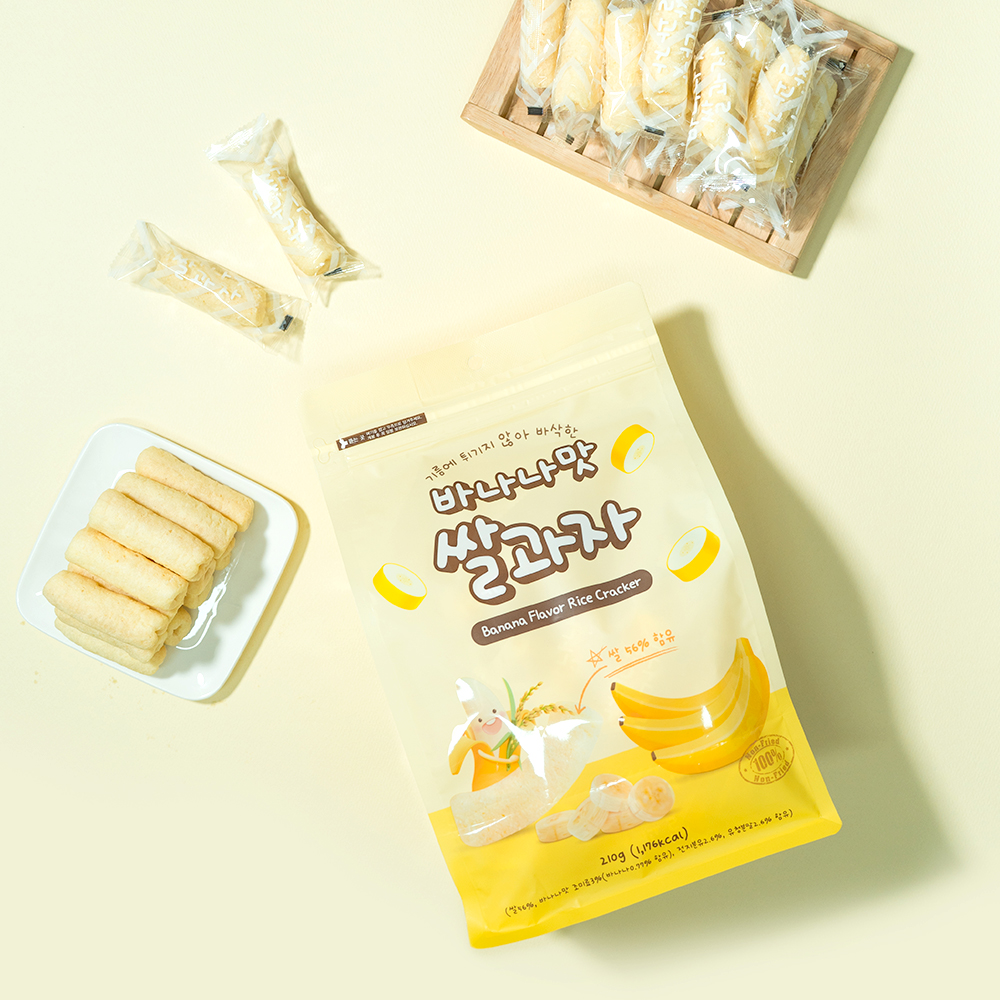 [대용량] 바나나맛쌀과자 210g, 1개 - 상세 이미지 3