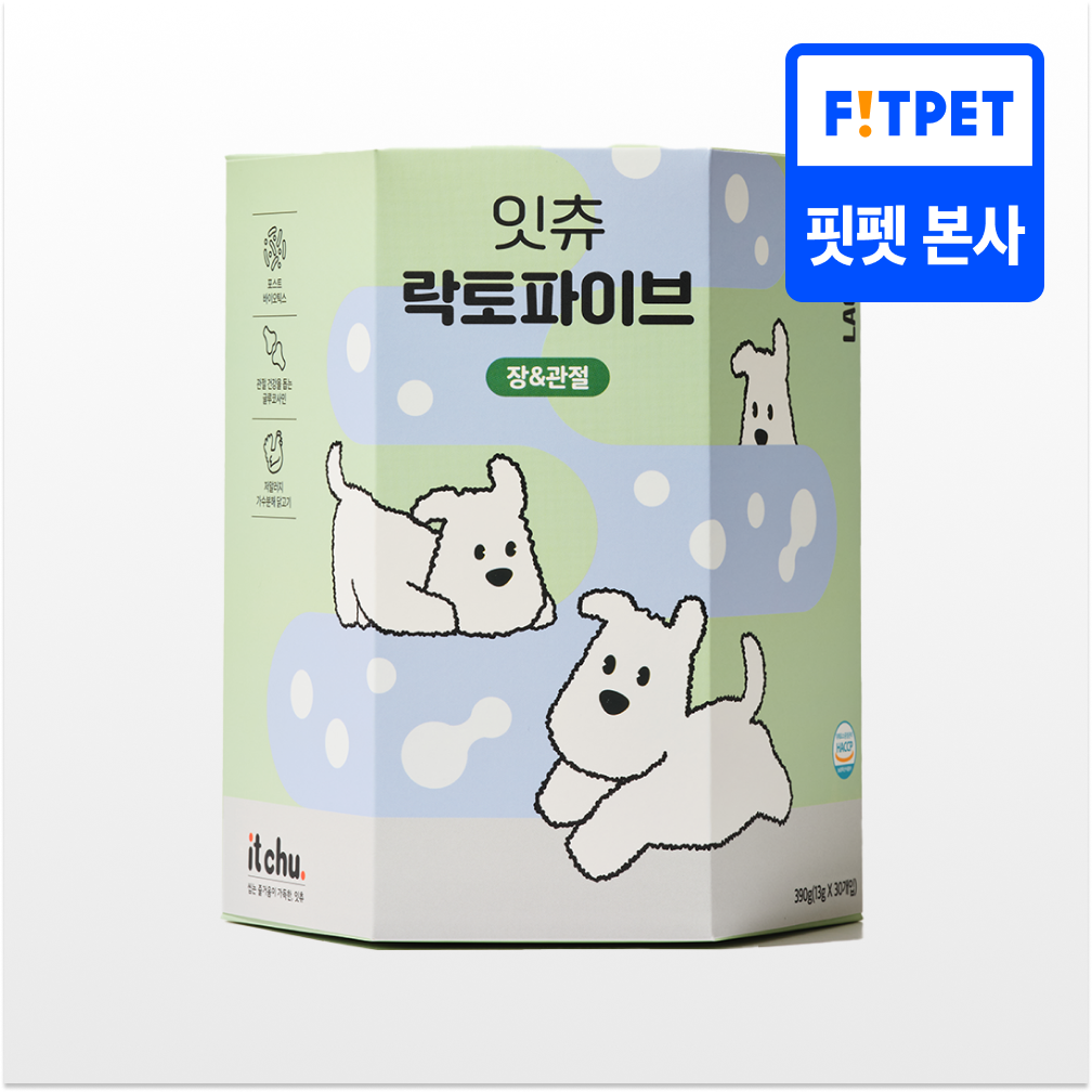 잇츄 락토파이브 강아지 대용량 덴탈껌 가수분해 노견 간식 (30개입)