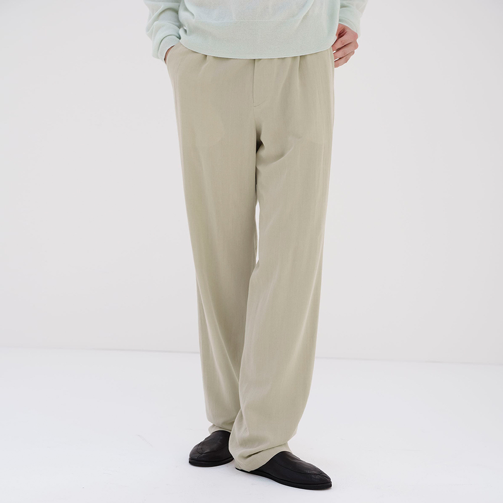 오라리 맨즈 슬랙스 LIGHT COTTON WOOL VIYELLA SLACKS 25SS 캐주얼 - 상세 이미지 4