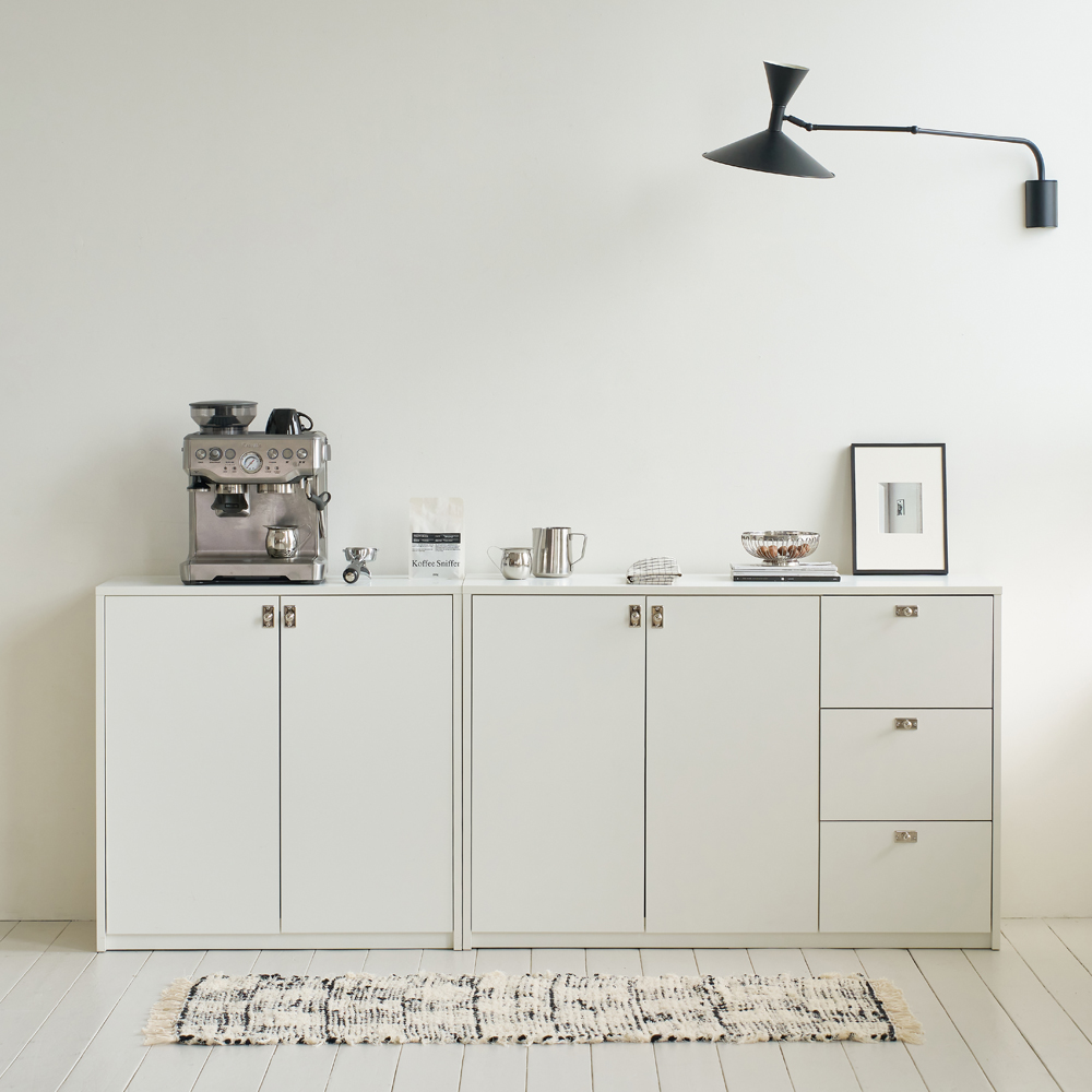 빌레오 베슬라그 수납장 모듈 다용도 거실 맘마존 (높은/일반형 800), 2단, 소프트화이트