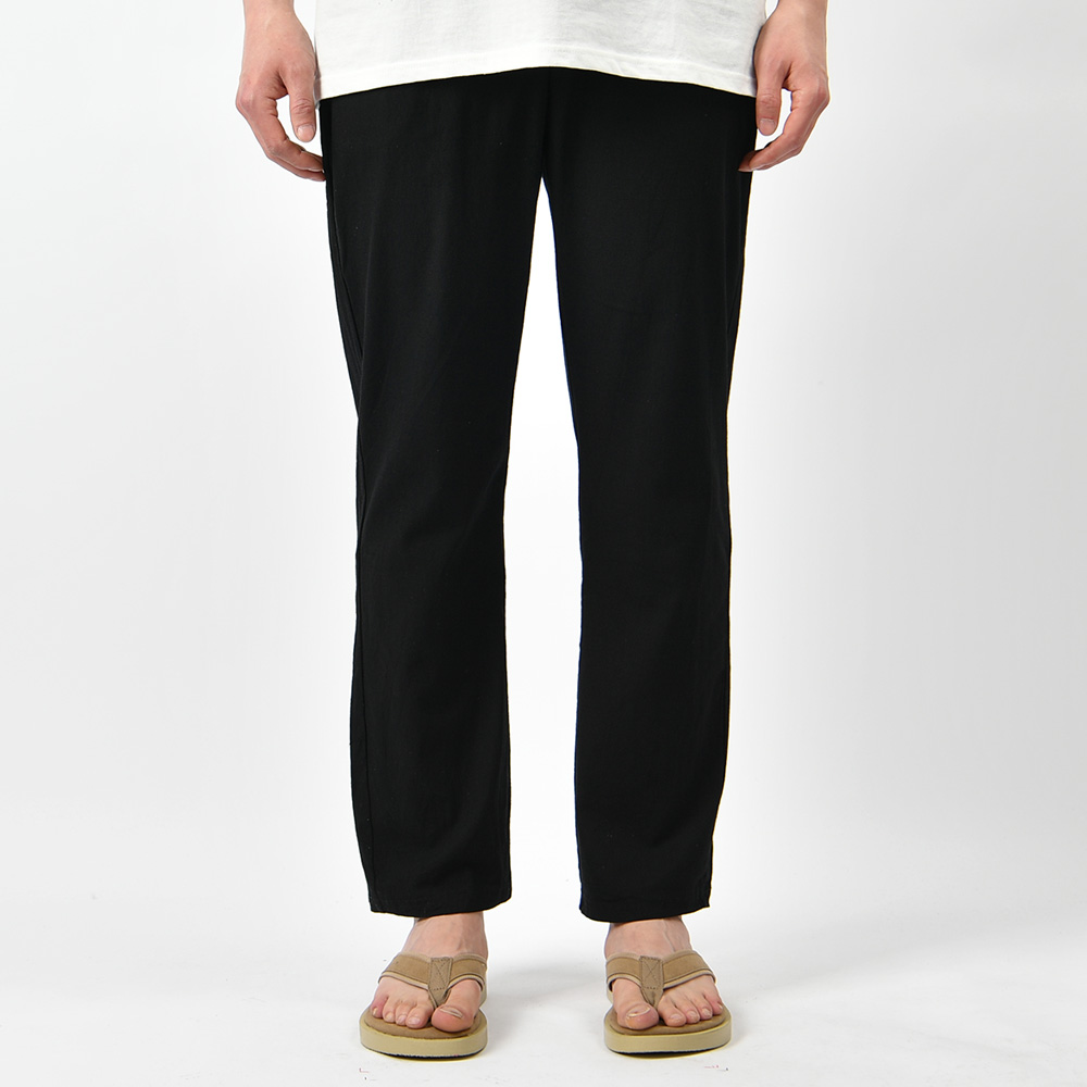 남자 린넨바지 여름 마 밴딩 스판 일자 팬츠 - 상세 이미지 2