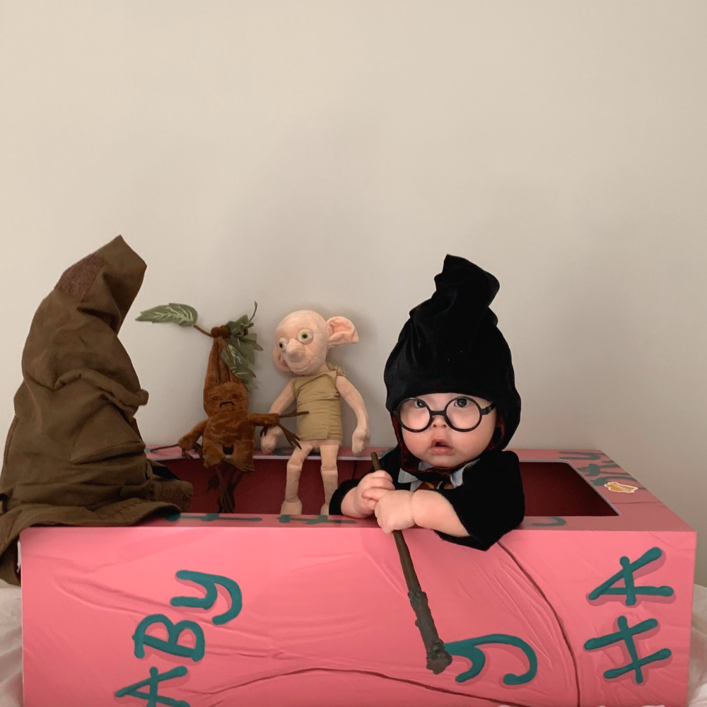 [대여] 베니비디비치 아기 셀프촬영 소품 마법학교 컨셉 포토박스 50일 200일 300일 제품 이미지