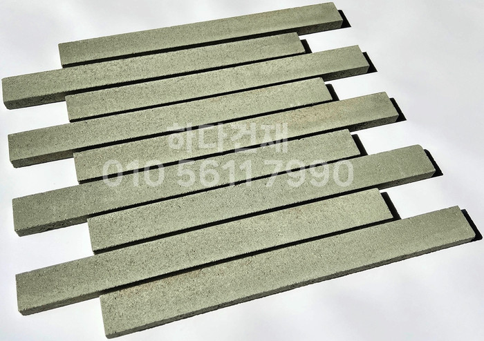 국산 모노타일 롱와이드 올리브그린 500x50x20T 1박스14장 / 하다건재 국내생산 롱브릭타일