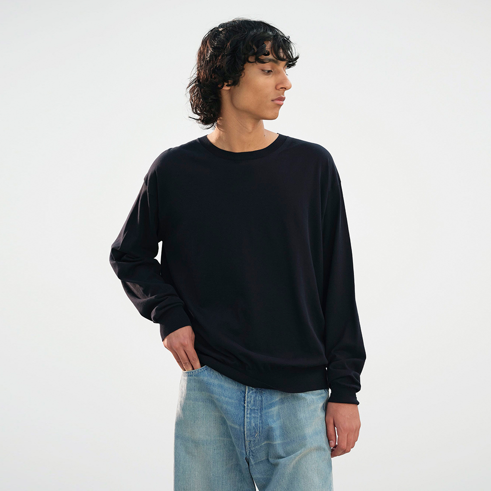 오라리 맨즈 니트 SUPER HIGH GAUGE COTTON KNIT P/O 25SS 남자 캐주얼 - 상세 이미지 4