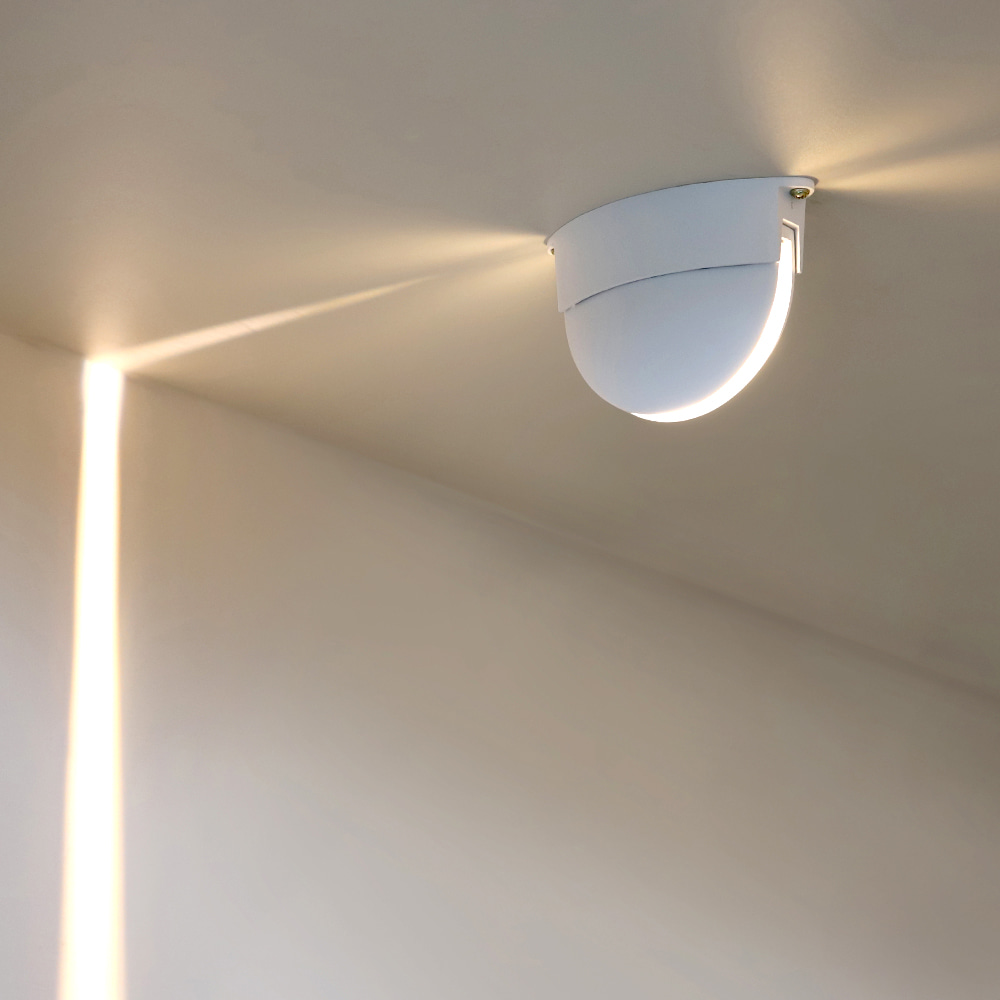 LED브레드 COB 직부 등 5W 복도조명 레이져 써라운드조명 빛의 터널 전구색 KS