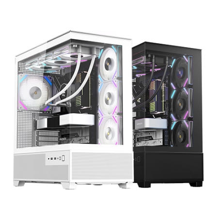 마이크로닉스 WIZMAX ML-360 WIDE View BTF 화이트 PC케이스