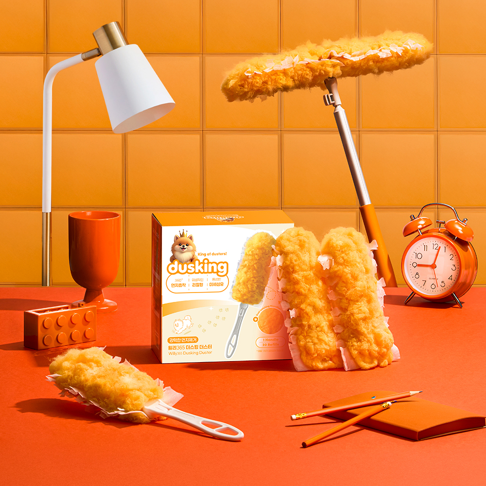 윌리365 더스킹 더스터 먼지 털이 일회용 집 차 미세 더스트 제거 떨이개 스위퍼