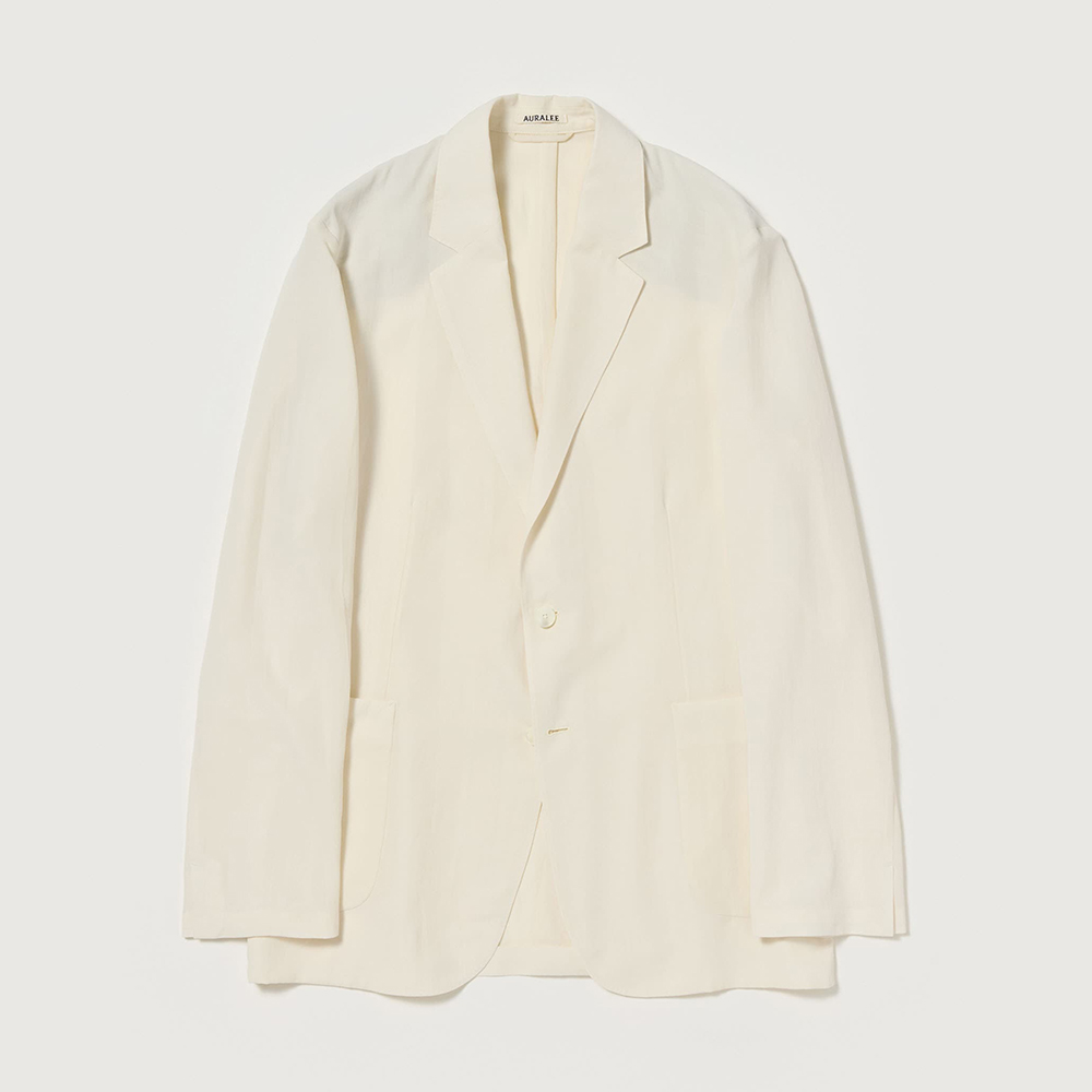 오라리 맨즈 자켓 LIGHT COTTON WOOL VIYELLA JACKET 25SS 남자 캐주얼 정장 - 상세 이미지 2