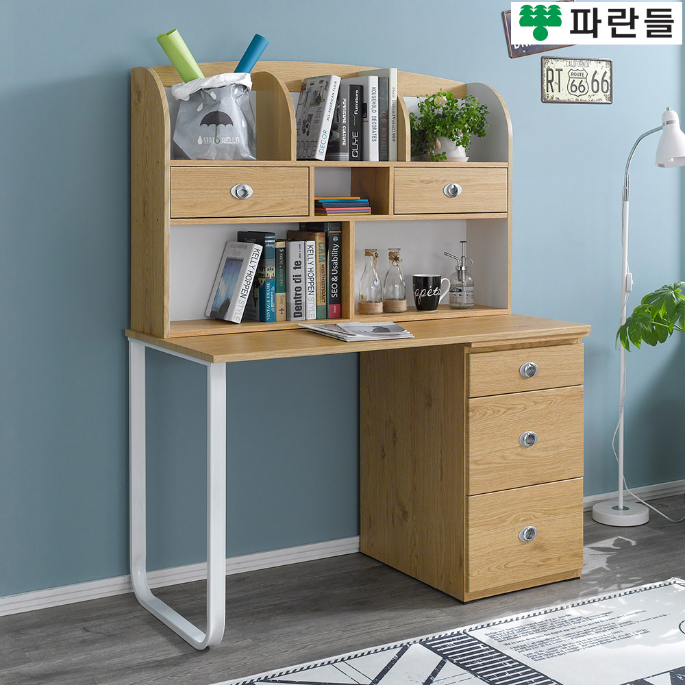 파란들가구 SS 철다리 편수책상 일자책상 학생책상세트 - 상세 이미지 5