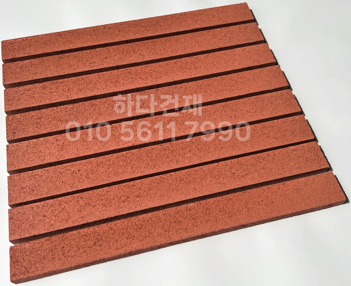 국산 모노타일 롱와이드 탱고레드 500x50x20T 1박스14장 / 하다건재 국내생산 롱브릭타일