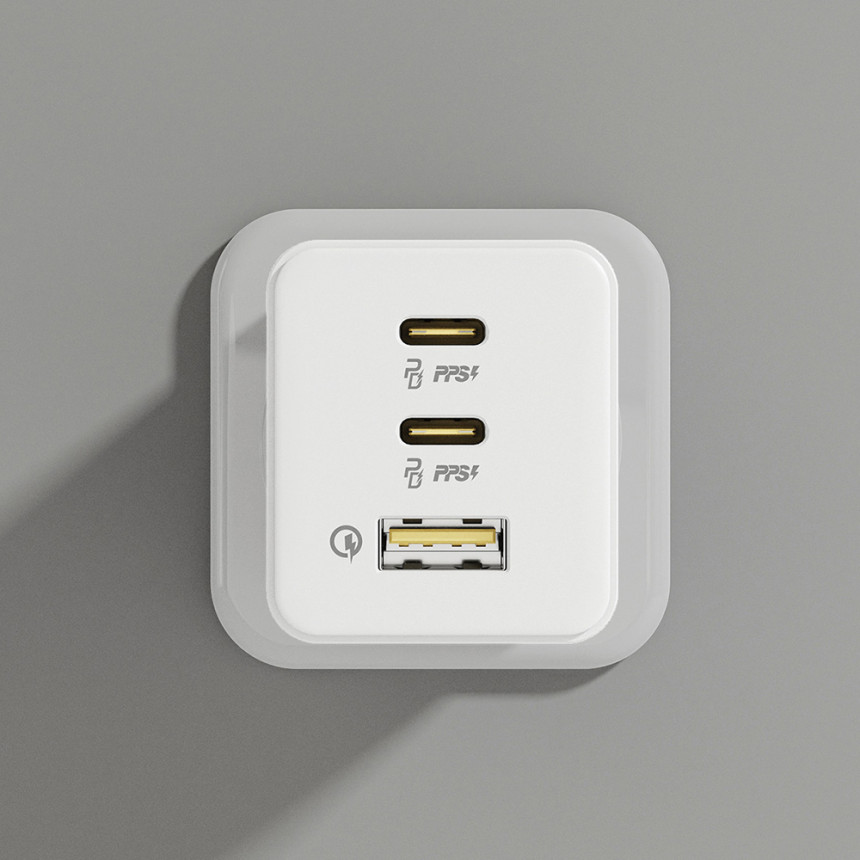 알로코리아 라이트 GaN 65W PD PPS QC 4.0 멀티 초고속 충전기 UC365G