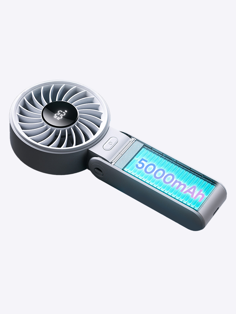 지수라이프 BLDC 휴대용 선풍기 핸드헬드 팬 LIFE7 5000mAh 라이트그레이 - 상세 이미지 4