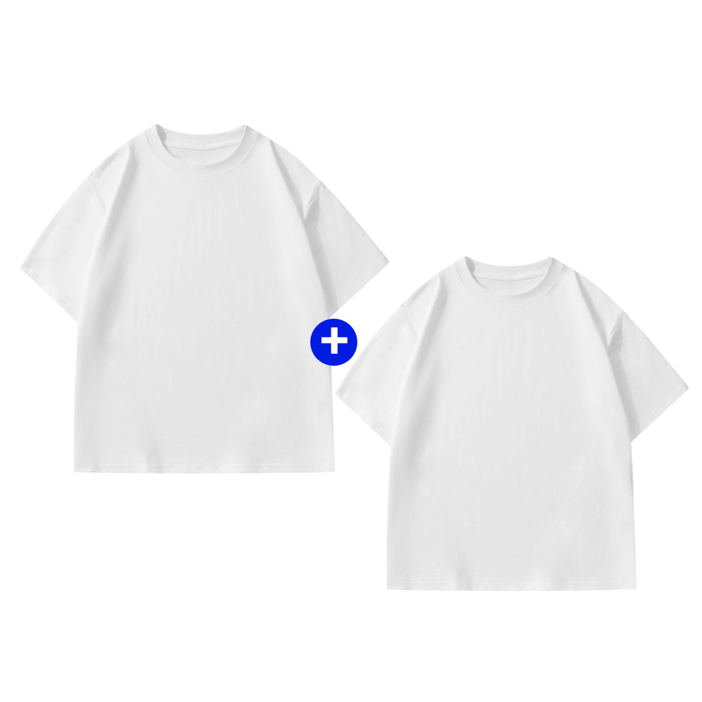 1+1 국산면티 30수반팔티 순면 남자 남성 남여공용 이너 레이어드 무지티 - 상품 이미지