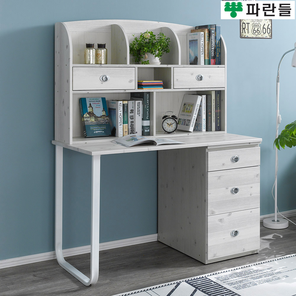 파란들가구 SS 철다리 편수책상 일자책상 학생책상세트 - 상품 이미지