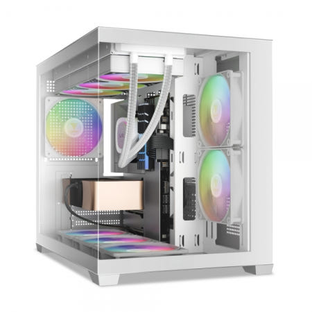 GAMDIAS AURA GC10M ARGB 화이트 (미니타워)