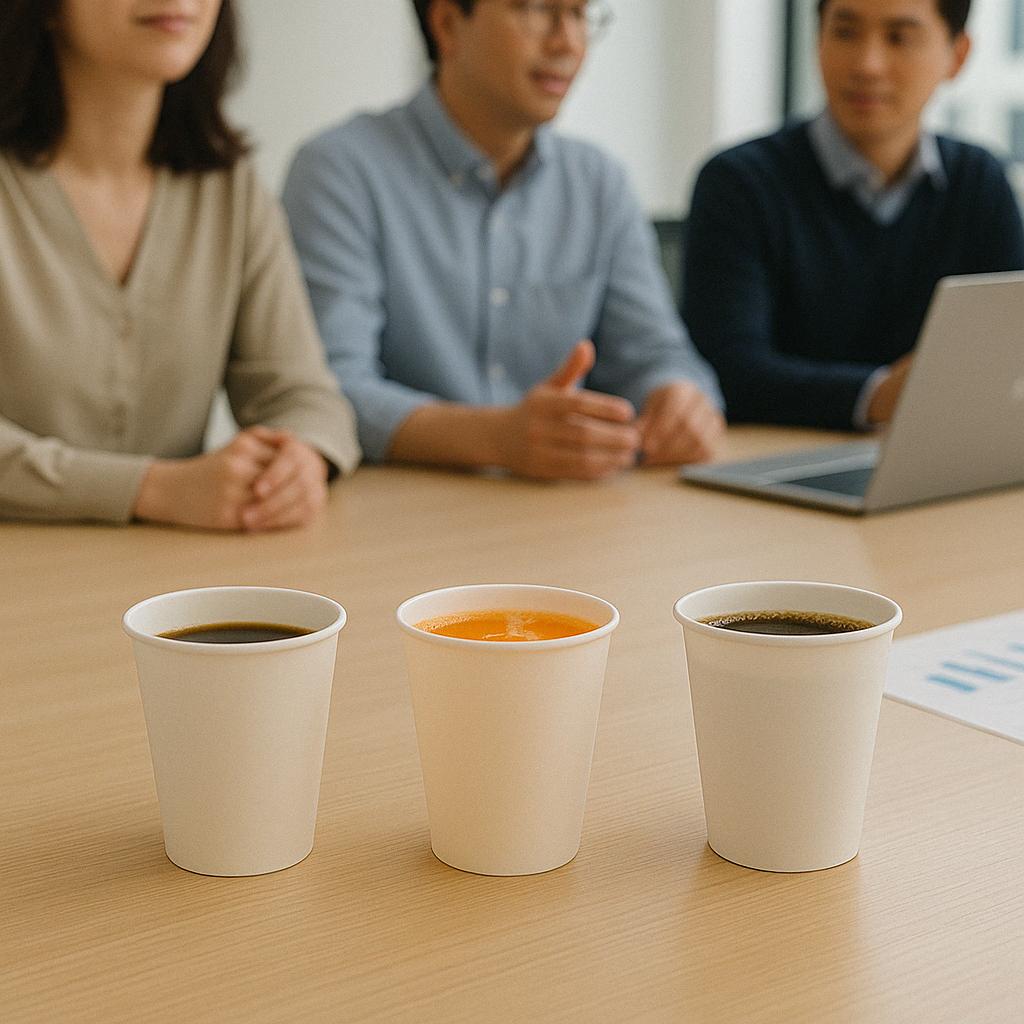 큰 종이컵 두꺼운 무지 카페 사무실 정수기 380ml, 300개입, 1개 - 상세 이미지 3
