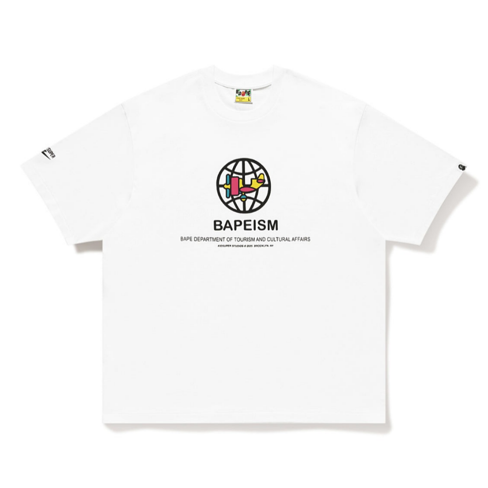 베이프 X KIDSUPER 반팔티 BAPEISM LOGO TEE 4월 신상 1L23-110-920 - 메인 이미지