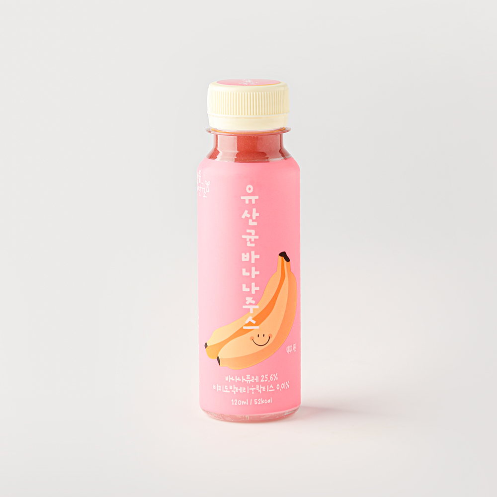 (생즙연구소)마시는 어린이 유산균 바나나주스 120ml x 14병 사과 양배추 푸룬 홍화씨 - 상세 이미지 4