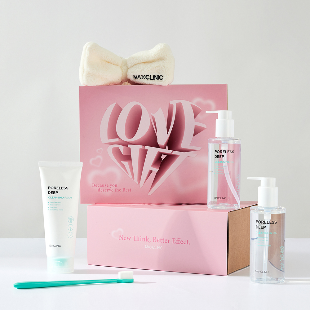 [기프트 에디션] 맥스클리닉 포어리스 딥 클렌징 오일 200ml 2개 + 폼 150g + 코칫솔 + 세안밴드 - 상세 이미지 2