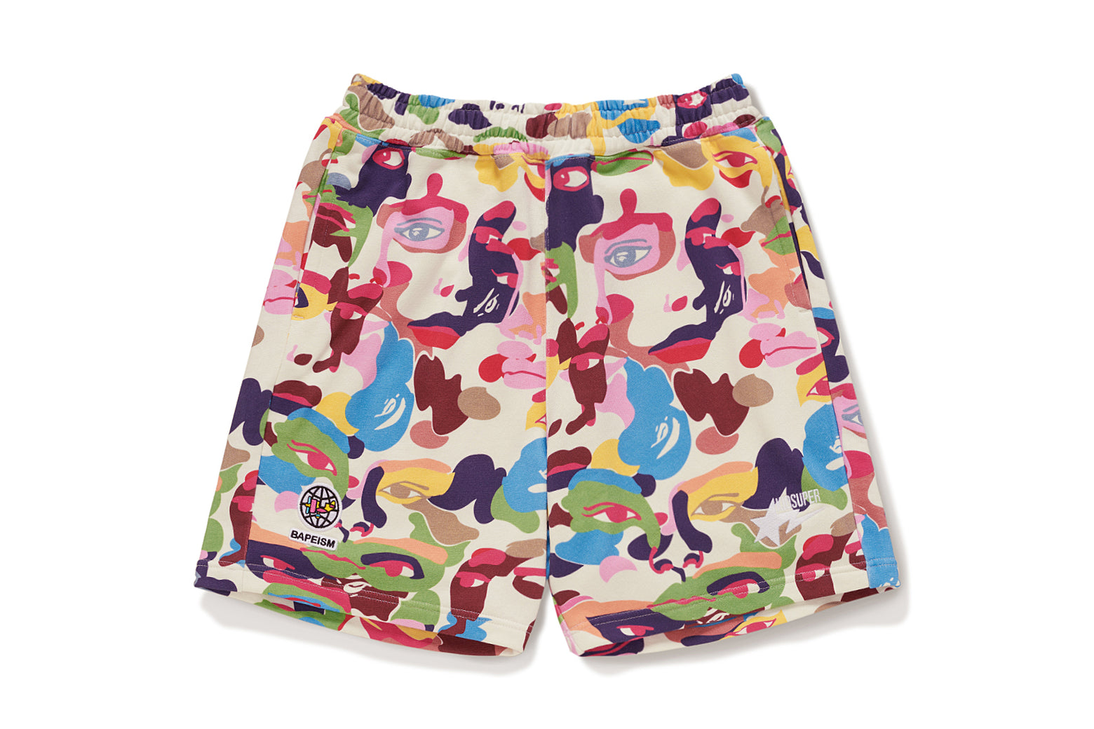 베이프 X KIDSUPER 반바지 CAMO SWEAT SHORTS 4월 신상 1L23-153-902 - 상세 이미지 2