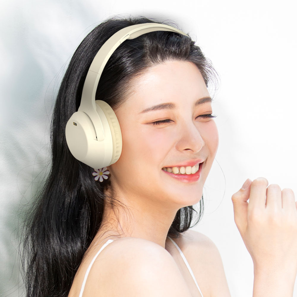 핏 에센스 무선 블루투스 헤드셋 저지연 청력보호 크림 베이지 - 상세 이미지 5