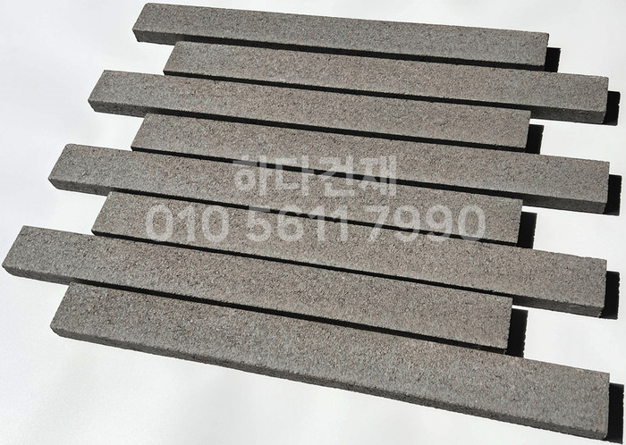 국산 모노타일 롱와이드 퓨어그레이 500x50x20T 1박스14장 / 하다건재 국내생산 롱브릭타일