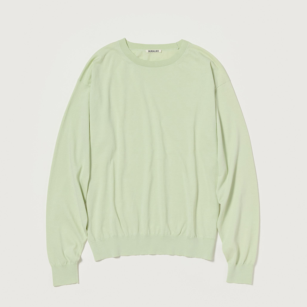 오라리 맨즈 니트 SUPER HIGH GAUGE COTTON KNIT P/O 25SS 남자 캐주얼 - 상세 이미지 2