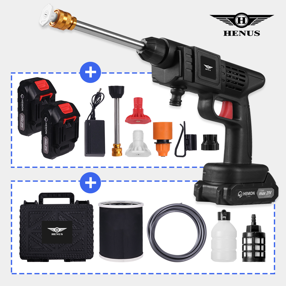 헤누스 라이트 고압세척기 고압세차기 무선 휴대용 충전식 고압세척기 제품 이미지