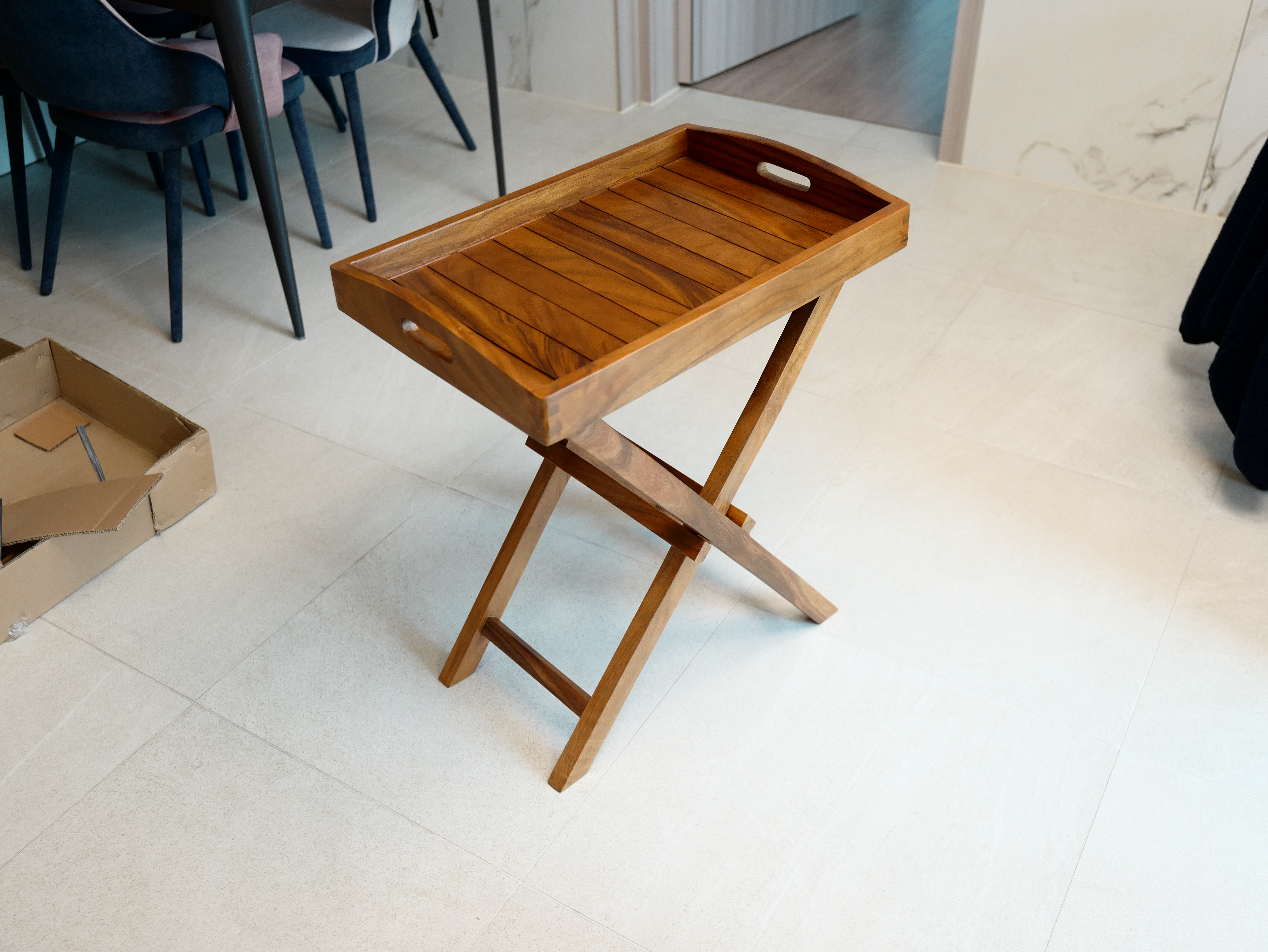 메라토 접이식 테이블 겸용 화분다이 (엔틱)