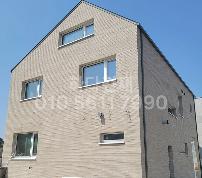 국산 모노타일 롱와이드 허니브라운 500x50x20T 1박스14장 / 하다건재 시공사례 국내생산 롱브릭타일