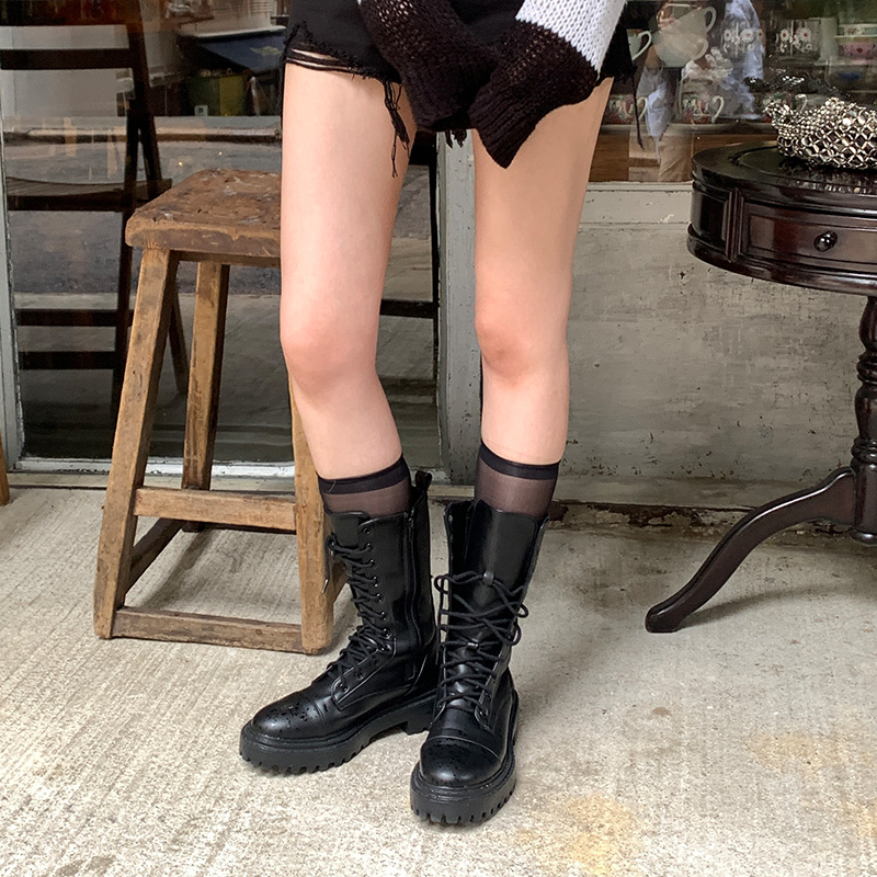 로건 워커 미들 롱 레더 부츠 sh3543 - 상세 이미지 2