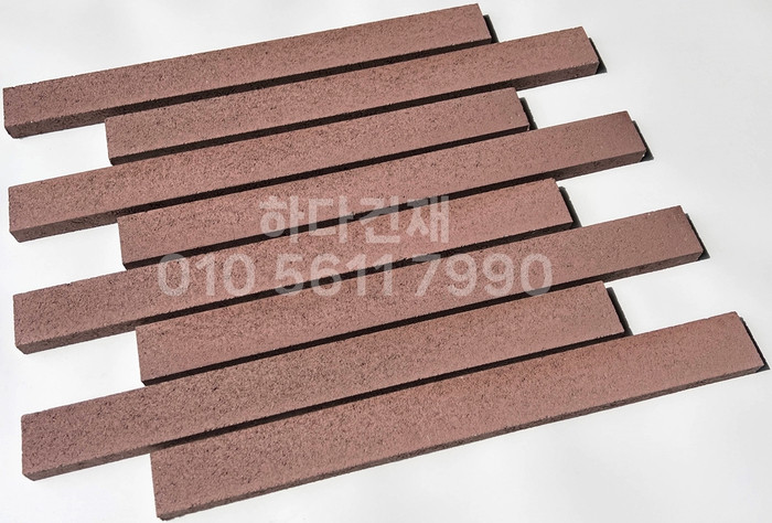 국산 모노타일 롱와이드 올드로즈 500x50x20T 1박스14장 / 하다건재 국내생산 롱브릭타일