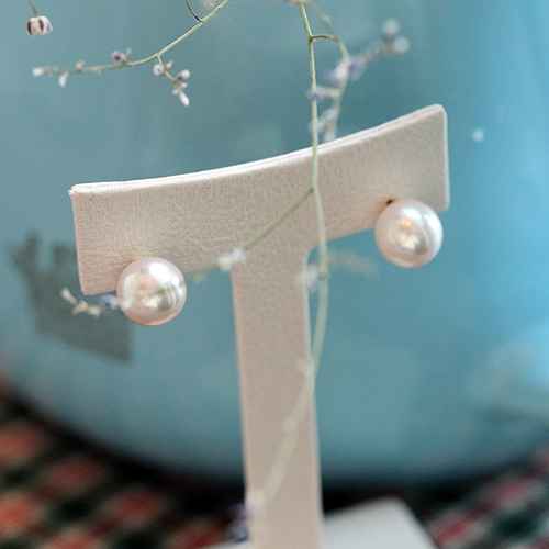 14k 아코야 해수 진주귀걸이 8.5mm~9mm 클래식 침형 스터드진주귀고리