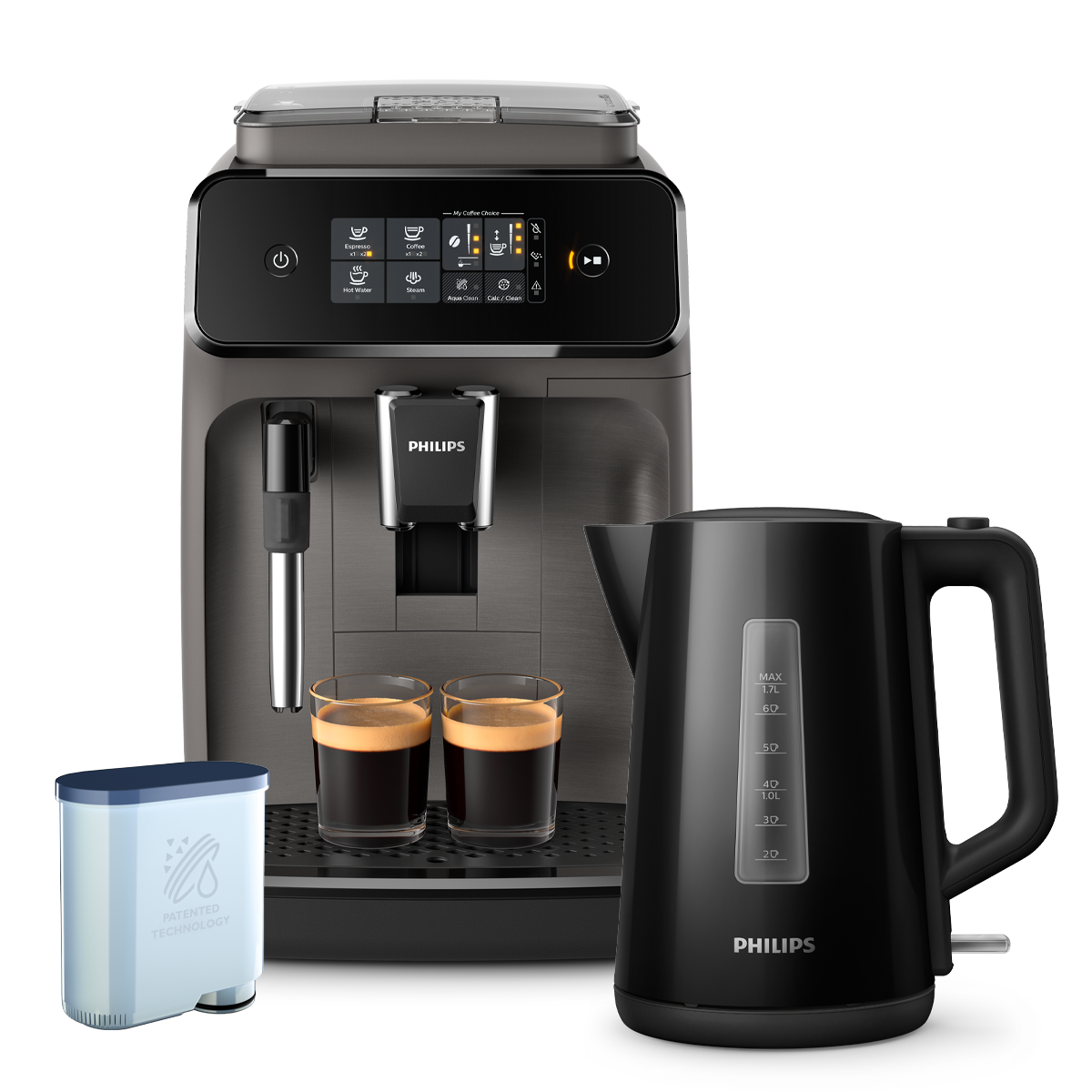 필립스 1200시리즈 전자동 커피머신 EP1224/03+전기포트 패키지&아쿠아클린 필터 증정