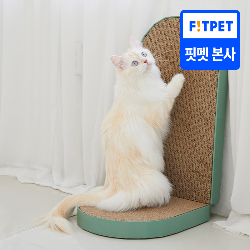냥쌤 스트레스제로 고양이 스크래쳐 수직 평판