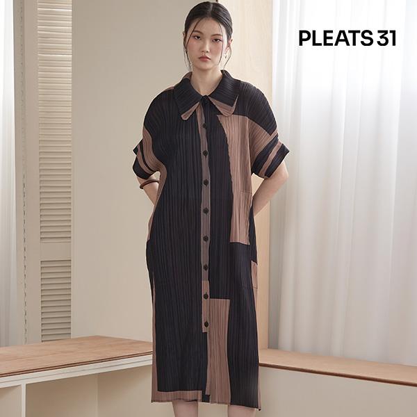 #[플리츠31] 패턴 플리츠 원피스자켓1종 : 주식회사 케이티알파