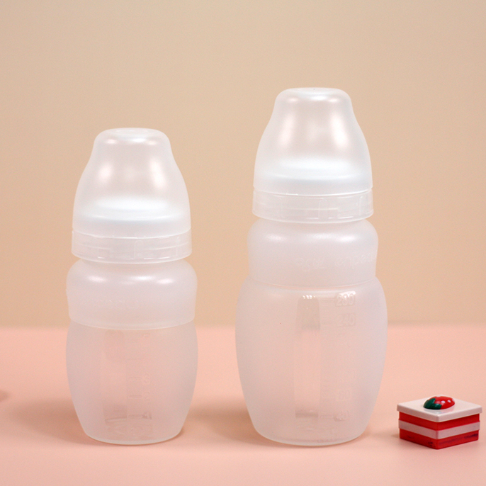 앙뽀Q 트윈팩(2P) 노꼭지160ml 280ml 배앓이방지 실리콘 신생아젖병 국내생산 - 상세 이미지 5