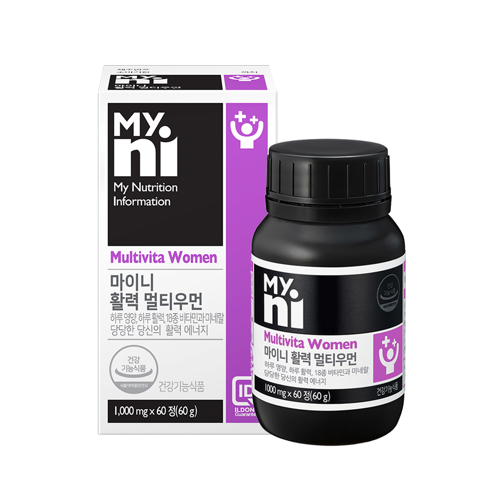 일동제약 마이니 활력멀티우먼 60g 60정 - 메인 이미지
