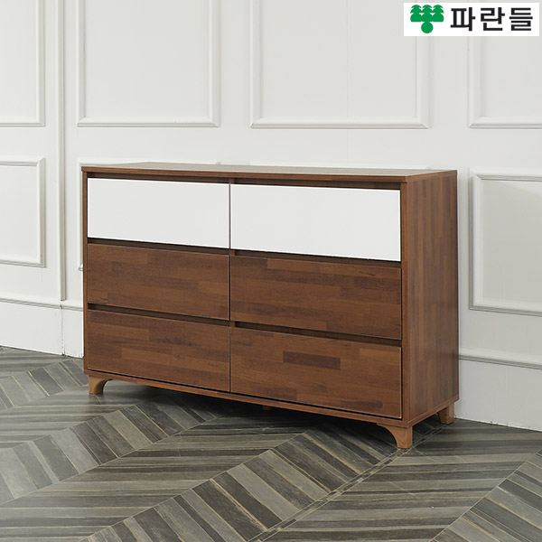 파란들가구 반하나 LPM 1150 와이드 3단서랍장 침실서랍장 - 상세 이미지 4
