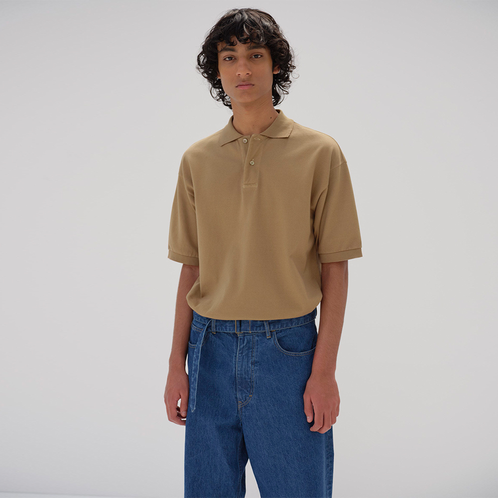 오라리 맨즈 반팔 PIMA COTTON HEAVY PIQUE POLO 25SS 피케 티셔츠 - 상세 이미지 5