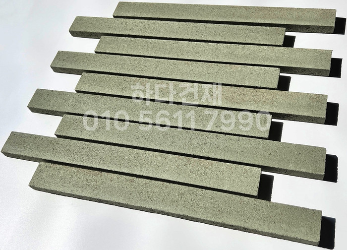 국산 모노타일 롱와이드 올리브그린 500x50x20T 1박스14장 / 하다건재 국내생산 롱브릭타일