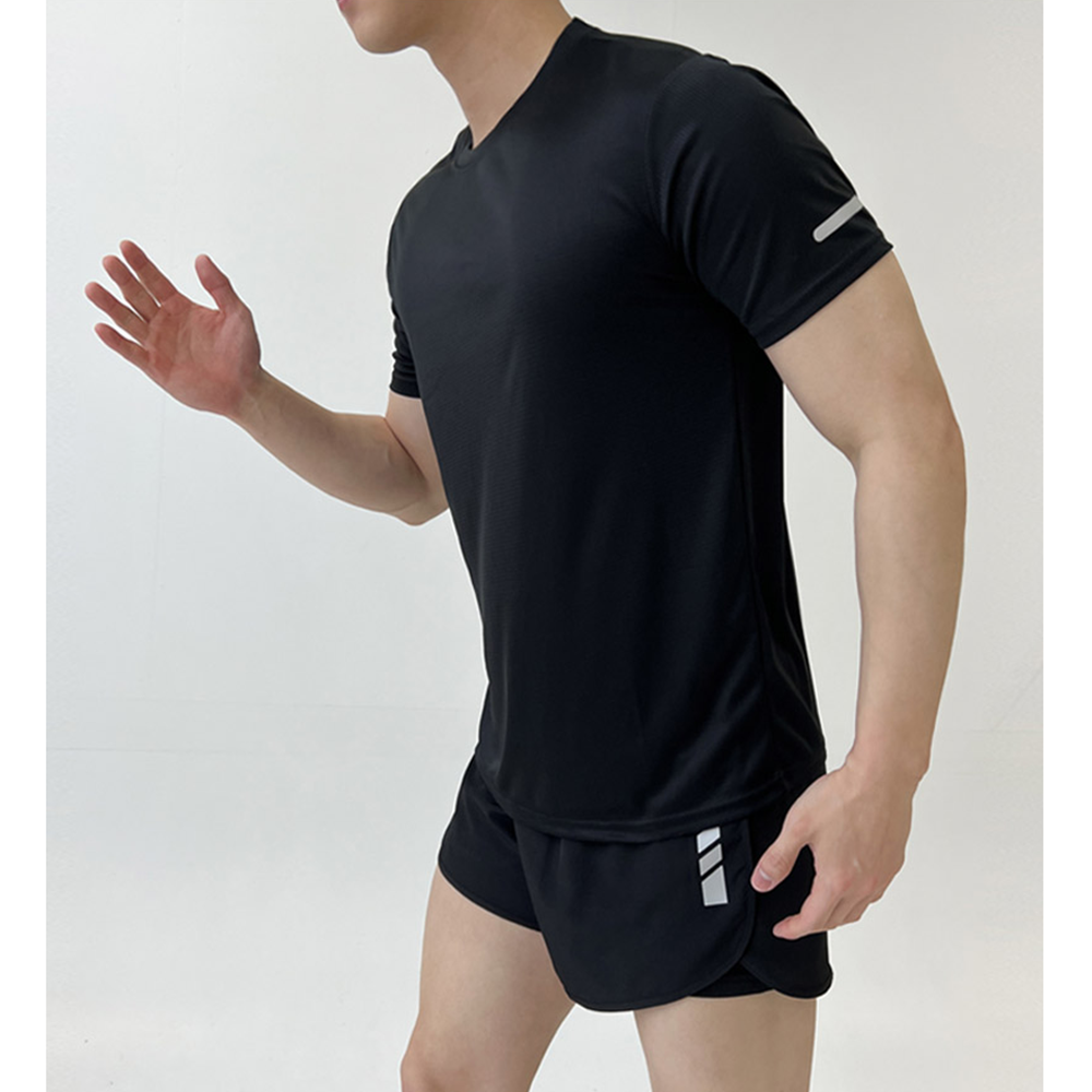 마라톤복장 남자 러닝 런닝 반팔 마라톤복 헬스장 복장 세트 이미지 7