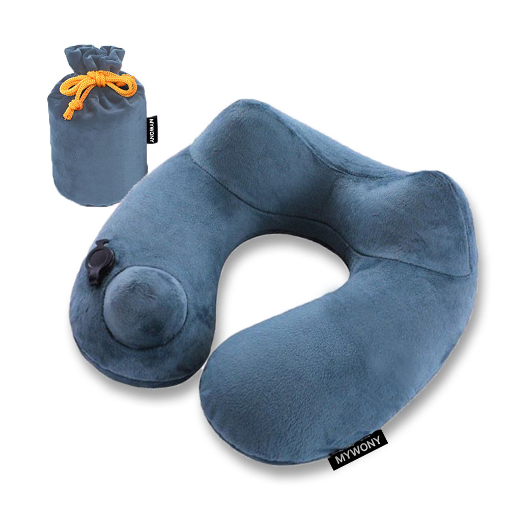 마이워니 기내용 에어펌프 목베개 휴대용 여행용 비행기 수면 쿠션