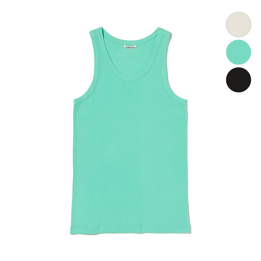 오라리 맨즈 나시 ORGANIC SOFT RIB TANK TOP 25SS 골지 민소매 - 메인 이미지